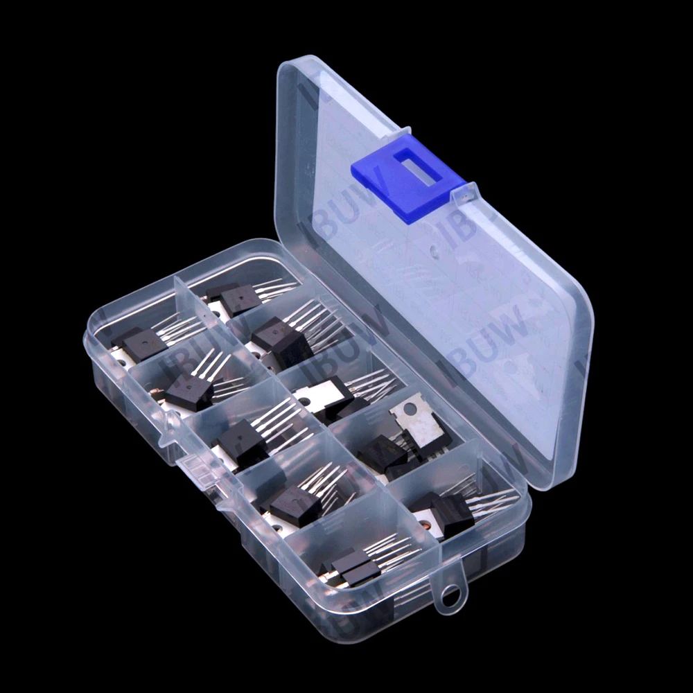 10 Values TO-220 ​​50 PCS IRF MOSFET IRFZ44 IRF3205 IRF510 IRF520  packaged in through-hole TO-220
