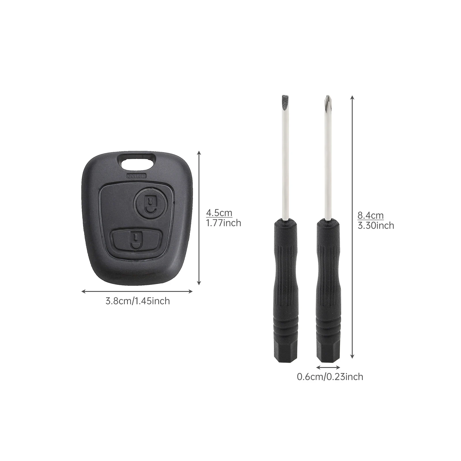 iCar 2 أزرار مفتاح السيارة عن بعد فوب شل استبدال لبيجو 206 207 307 408 607 لسيتروين C1 C2 C3 C4 كسارا بيكاسو