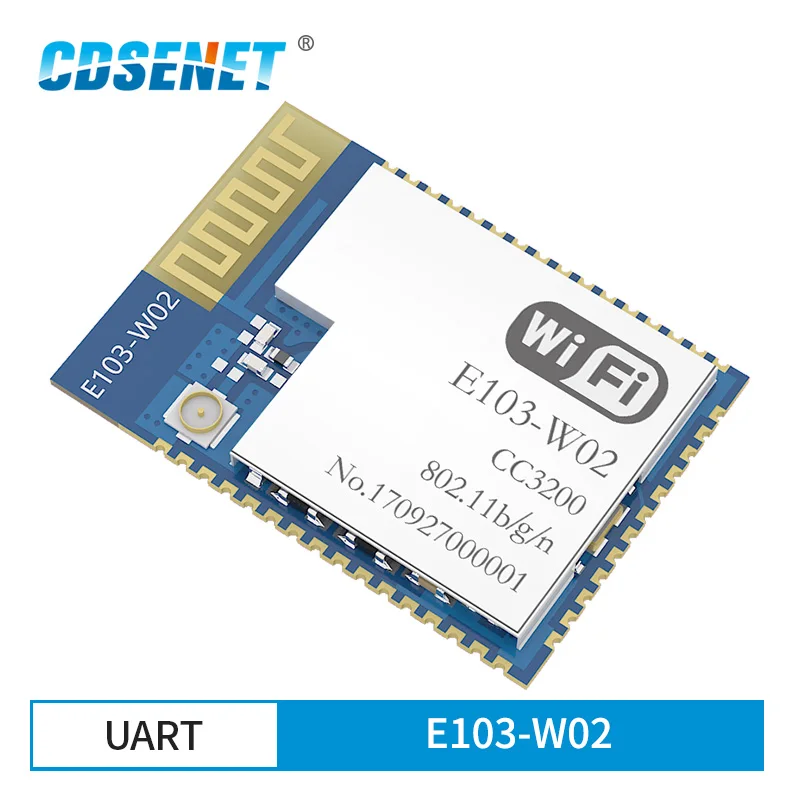 CC3200 2,4 GHz WLAN-Modul CDSENET E103-W02 SMD Rf Transceiver 2,4 GHz WLAN-Sender Empfänger für PCB-Antenne