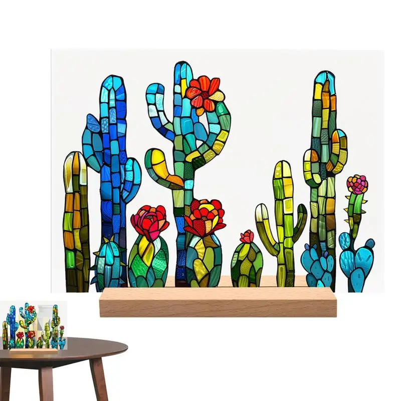 Painted Colorful Flower Pattern Decor Handcrafted Artistic Wall Decor Home Decoration Glass Acrylic Decor Flower Wall Decor For