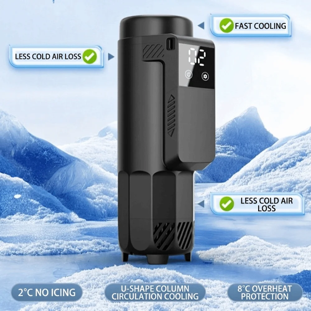 Insulated Insulin Cooler Travel Cup LCD Display Compact Portable Refrigerator Professional Automatic USB Refrigerator Travel
