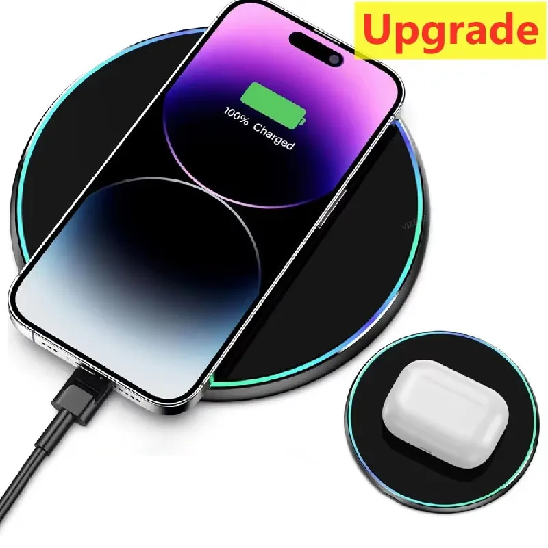 2026 Fast Wireless Charger Pad for iPhone 17 16 15 14 13 Pro