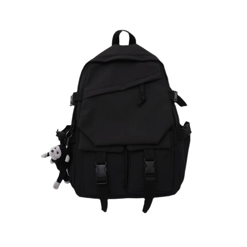 High school student schoolbag male trendy cool campus backpack, female college student simple large-capacity backpack