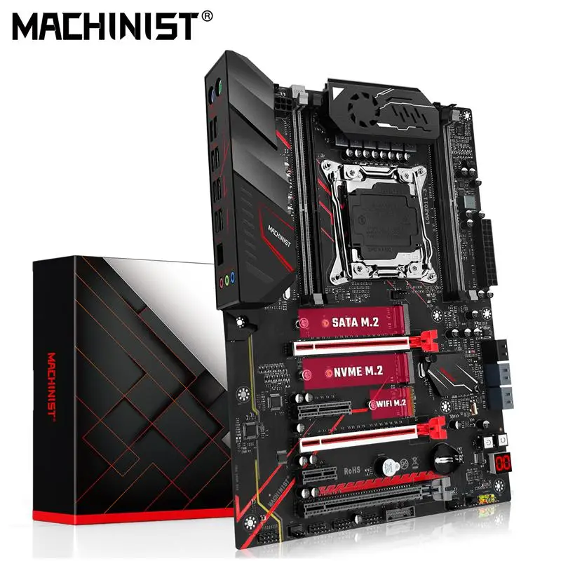 Top MACHINIST X99 Motherboard Support Xeon E5 2670 V3 CPU DDR4 ECC RAM Memory LGA 2011-3 Slot Processor NVME M.2 Sata m.2 MR9A