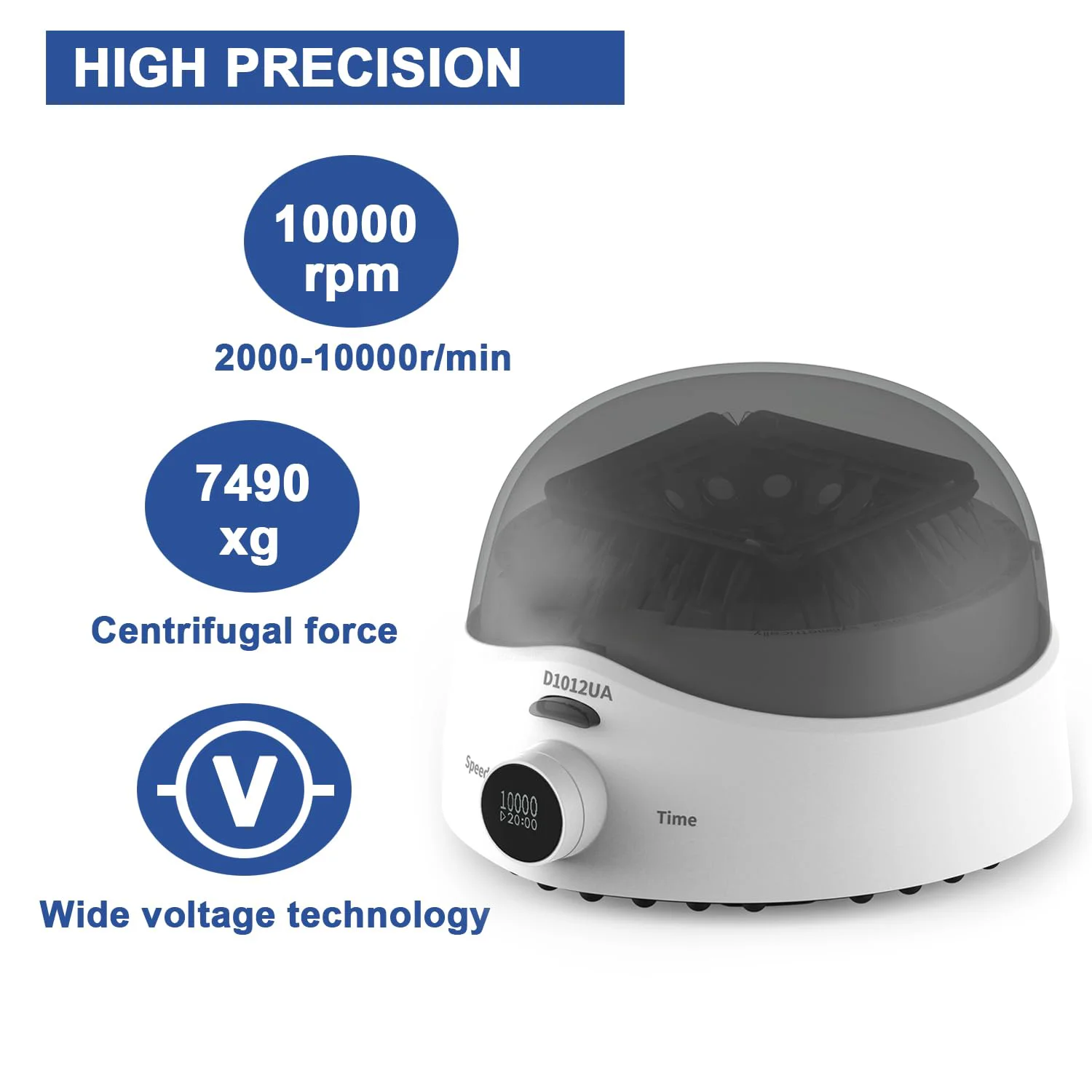 WEIAI New lab centrifuga economica 0.2ml 0.5ml 1.5ml 2ml  PCR tube mini laboratory high speed centrifuge machine 10000rpm