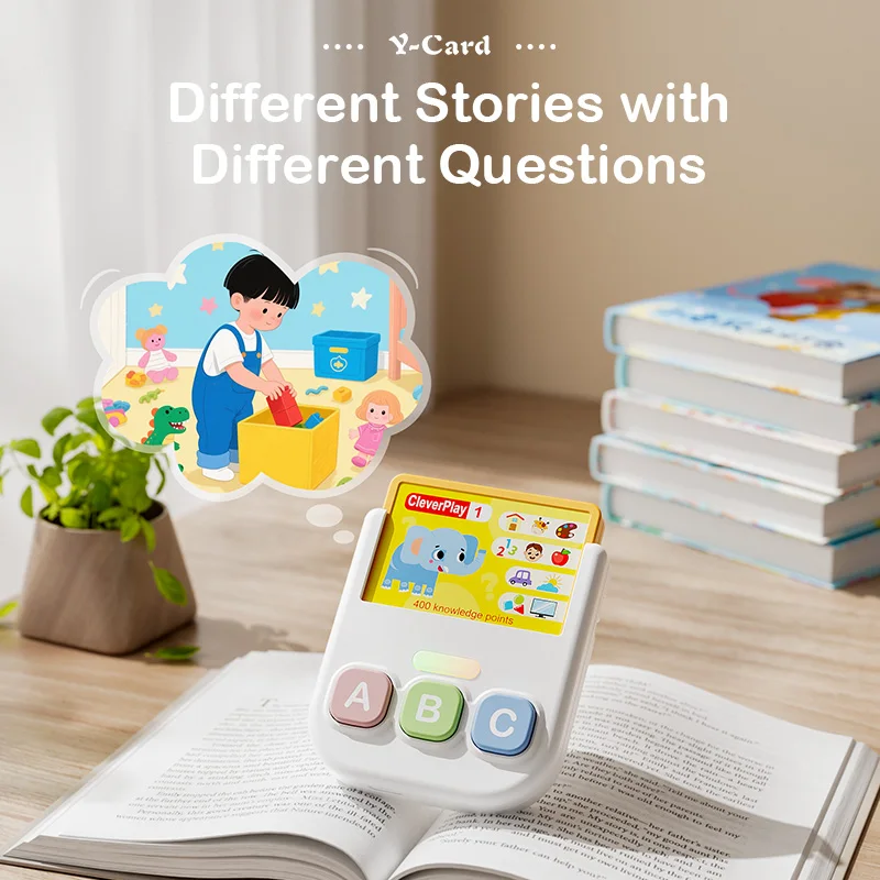 لعبة الصوت التعليمية للأطفال آلة سطح المكتب للتعلم المبكر مع ميزة Q&A المعرفية تتطلب إدخال البطاقة للتعزيز #2