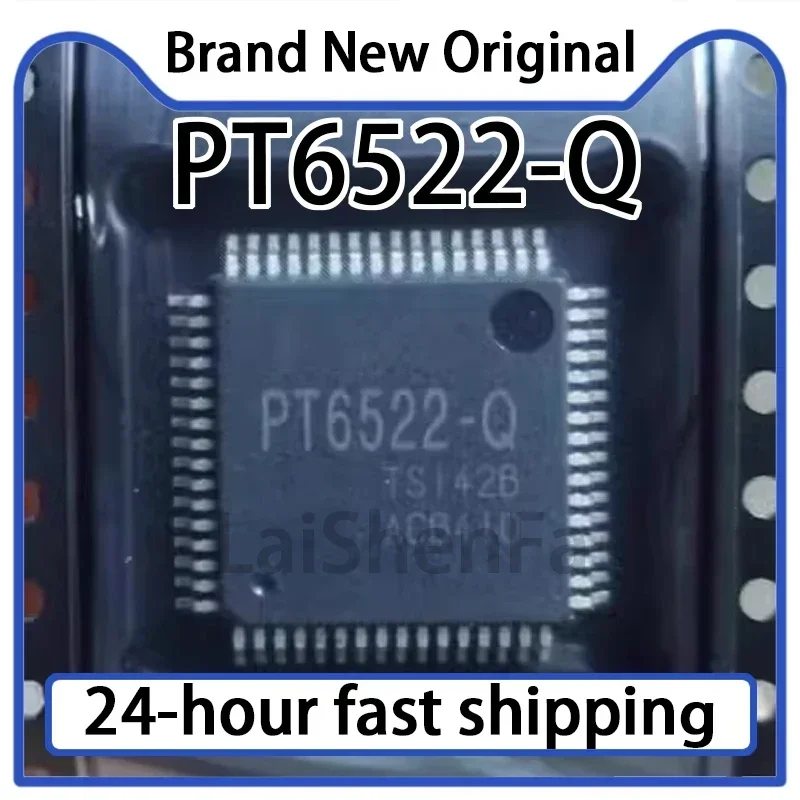 1PCS PT6522-Q PT6522LQ QFP-64 New Automotive Instrument Panel Garbled Code Common Problem Power Management IC Chip in Stock