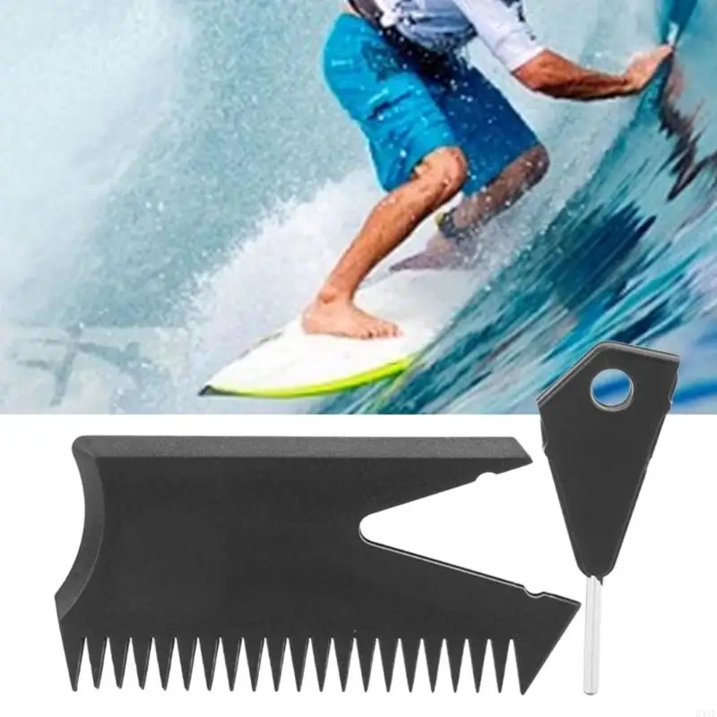 340F 2PCS Sufrboard Scrapers、Sufrboard Wax Remover Surfs Wax Comb、Sufrboard Wax Comb