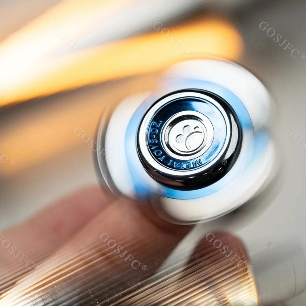 DZ Trefoil roestvrij staal driebladige gyro fidget spinner stressverlichting speelgoed fidget speelgoed voor volwassenen