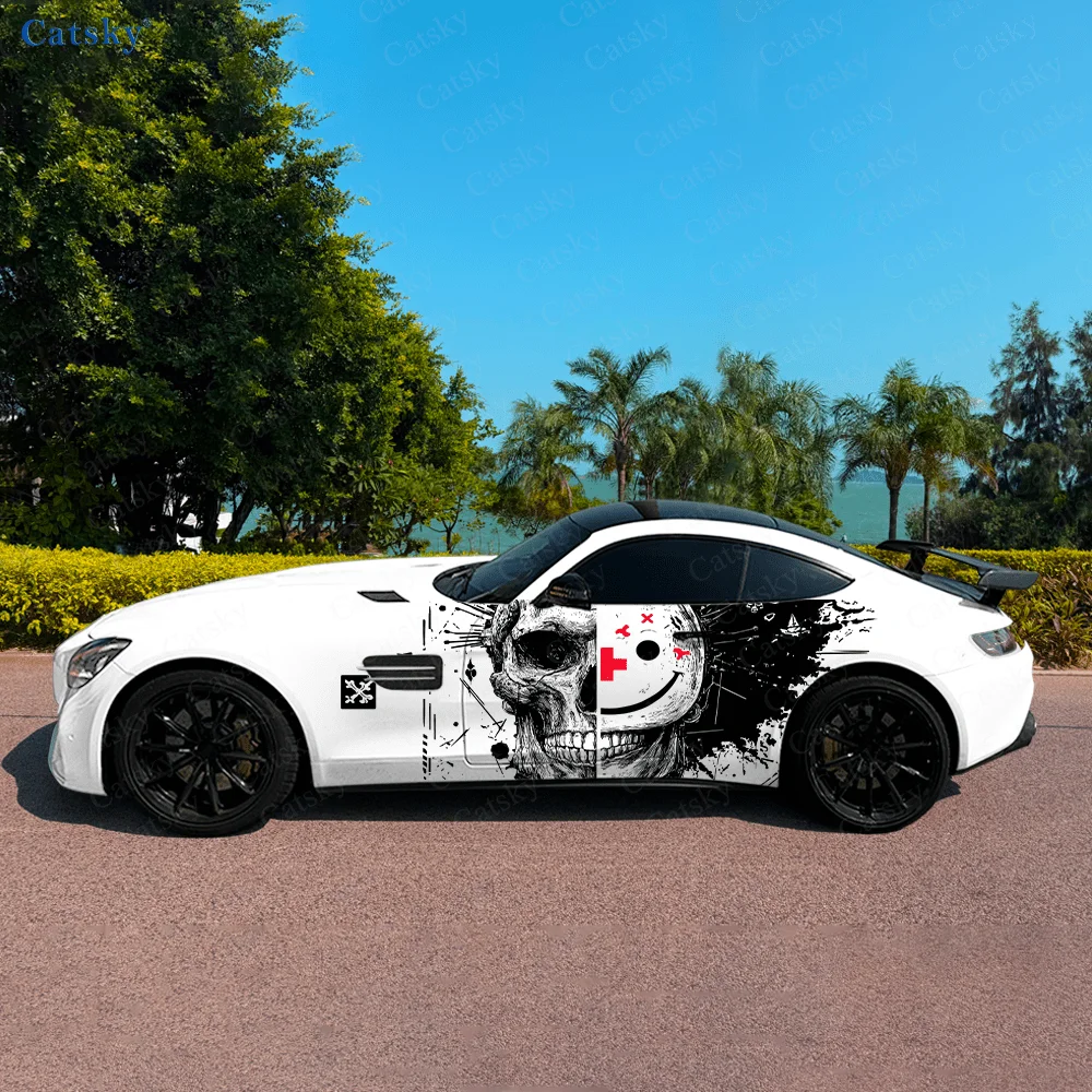 

2pcs.Mechanical Split Afro Car Wrap - Decorative & Practical, Scratch-Resistant, Fade-Proof, Wear-Resistant, Edge-Curl-Proof