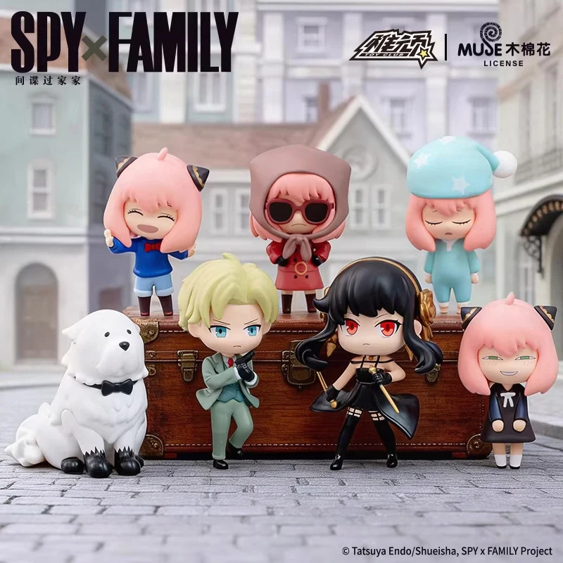 

SPY×FAMILY Chibi Charm Blind Box Keychains Mystery Box Action Figure Anime Doll Cute Ornament Figure Decoration Surprise Bag
