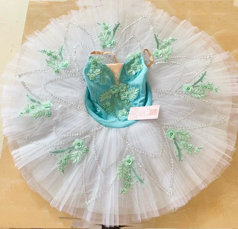 

Professional children's ballet performance dress Tutu skirt shapeng gauze skirt girl's swan lake ballet performance Dress NEW