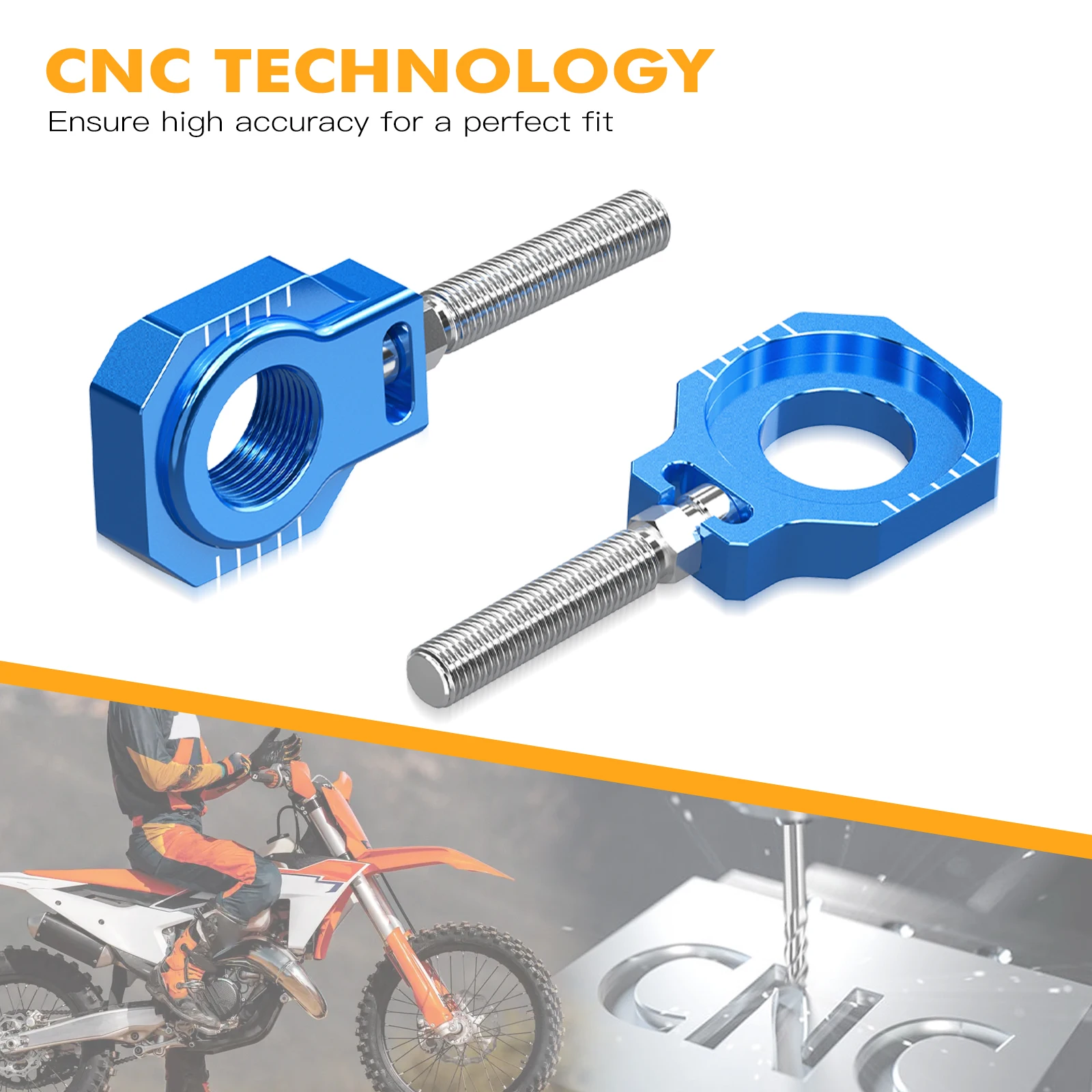 NICECNC para Husqvarna TE 300 2024 FE 250 FE 350 FE 450 501 motocicleta 22mm ajustador de cadena trasera bloque de eje TC FC TX FX 2023-2024