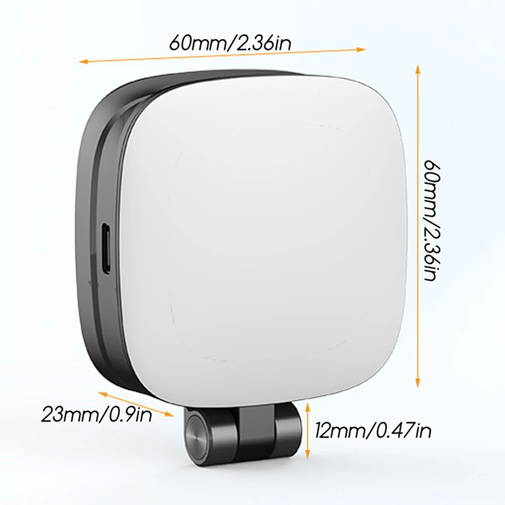 Phone Fill Light With Mirror Wireless Rechargeable Rings Light For Live