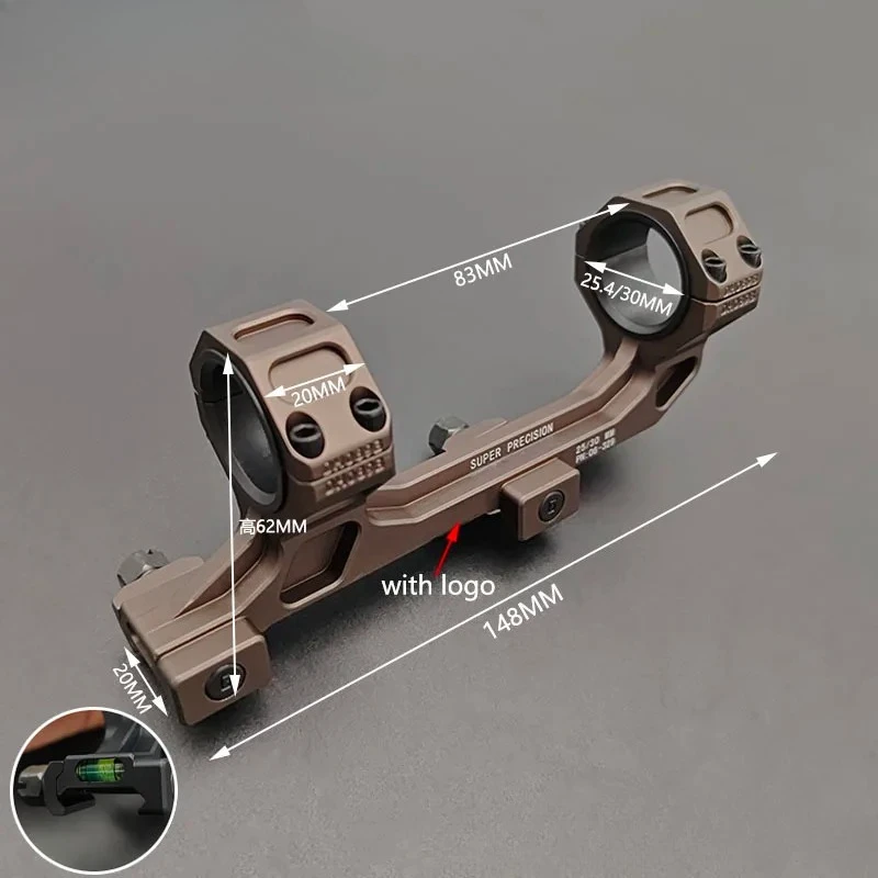 GEISSE Zielfernrohrhalterung 25,4mm/30mm Cantilever Optikhalterung für 20mm Schiene Taktische AR15 Halterung