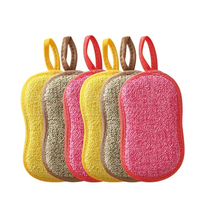 5/10/20/30PCS Dishwashing Sponge Non-Scratch Microfiber Magic Sponge Non Stick Pot Dishcloth Kitchen Gadgets Cleaning Utensils