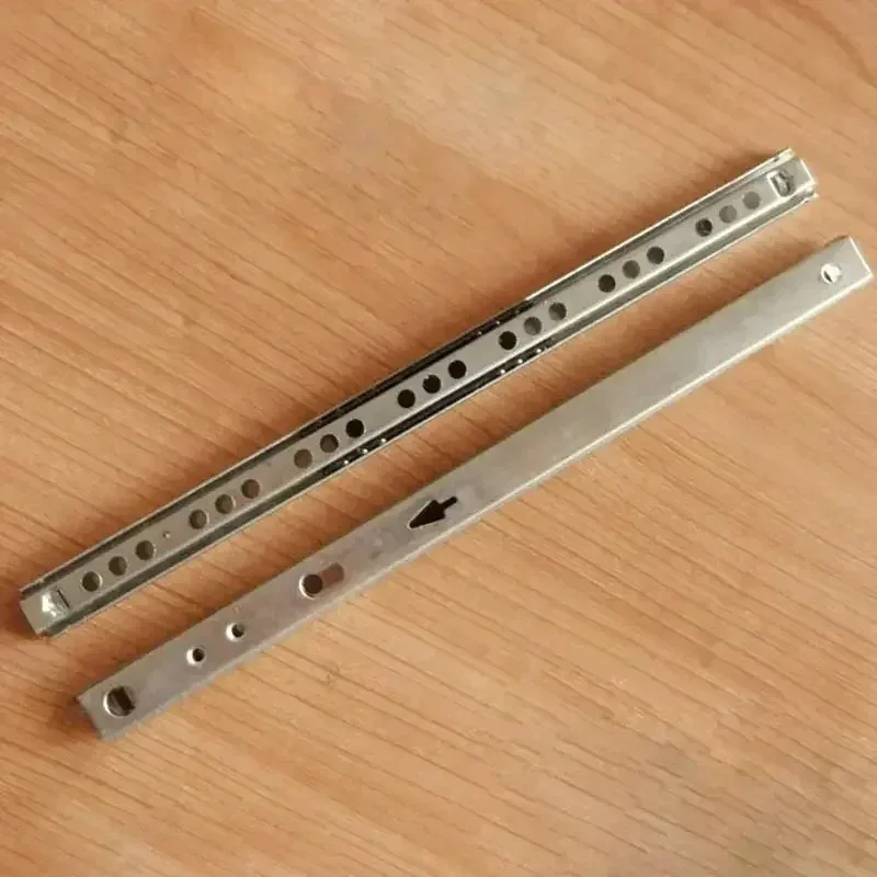 2 pezzi 8 "-16" guide per cassetti con cuscinetti a sfera scivoli per mobili guide per cuscinetti a sfera in acciaio tastiera armadio armadio cassetti corridori