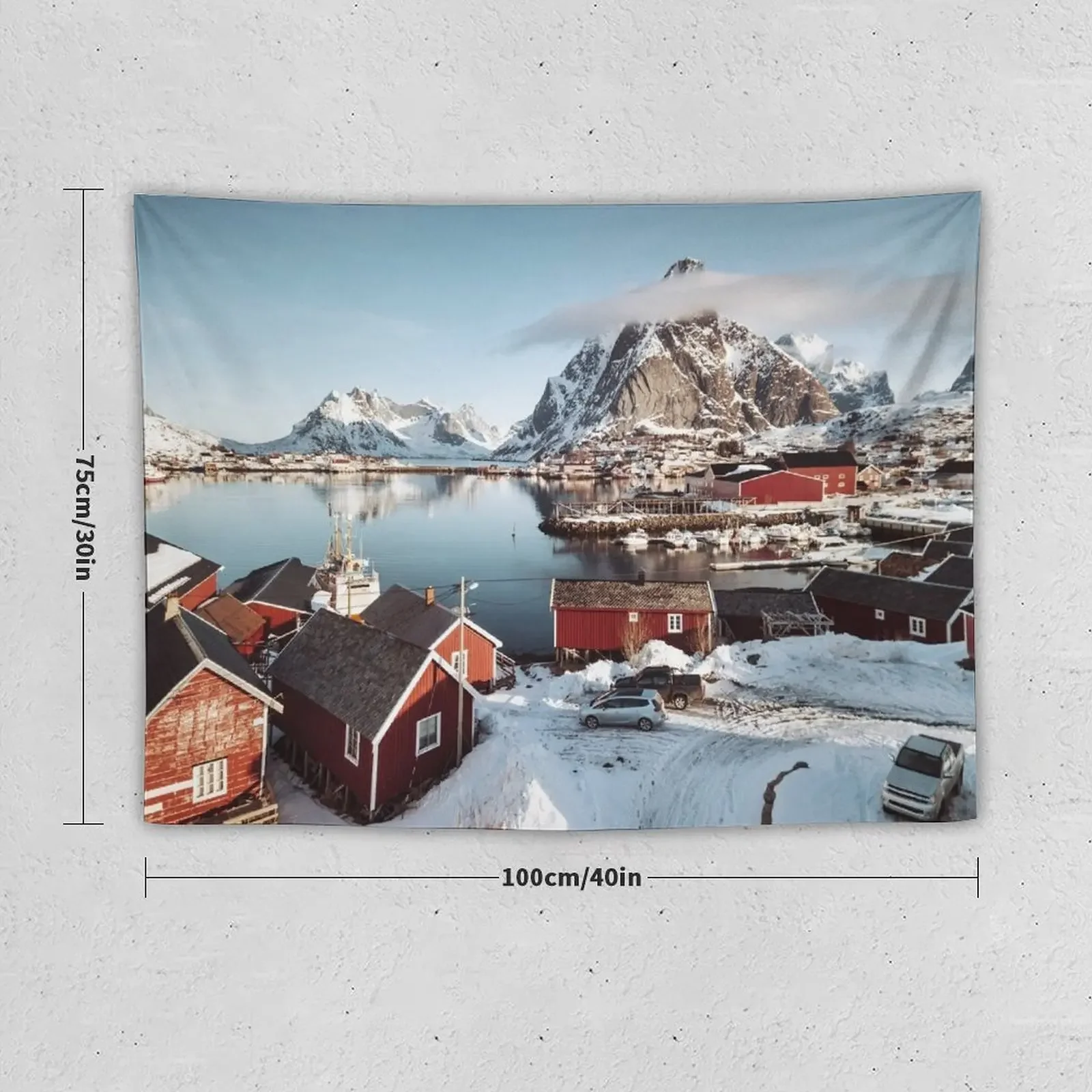 reine at lofoten Tapestry Decoration Pictures Room Wall Home Decorating Things To The Room Aesthetic Home Decor Tapestry