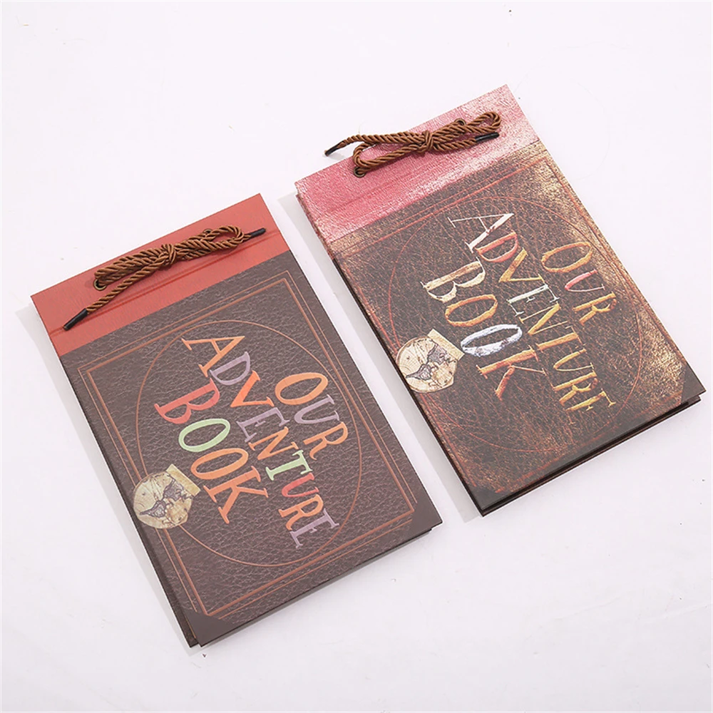 1/2PCS Vintage40 Pages Kraft Paper Sheets Card Our My Adventure Book Album Handmade Pixar Photo foto Scrapbook Photo Album