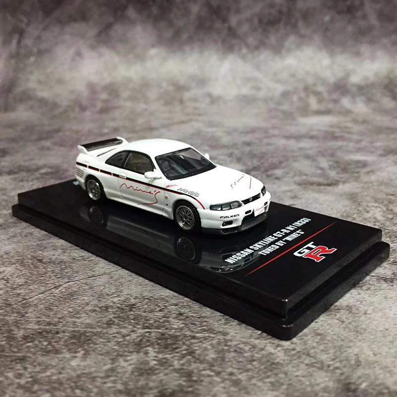 INNO 1:64 Model Car Skyline GT-R N1 (R33) Alloy Die-Cast Vehicle Collection -White