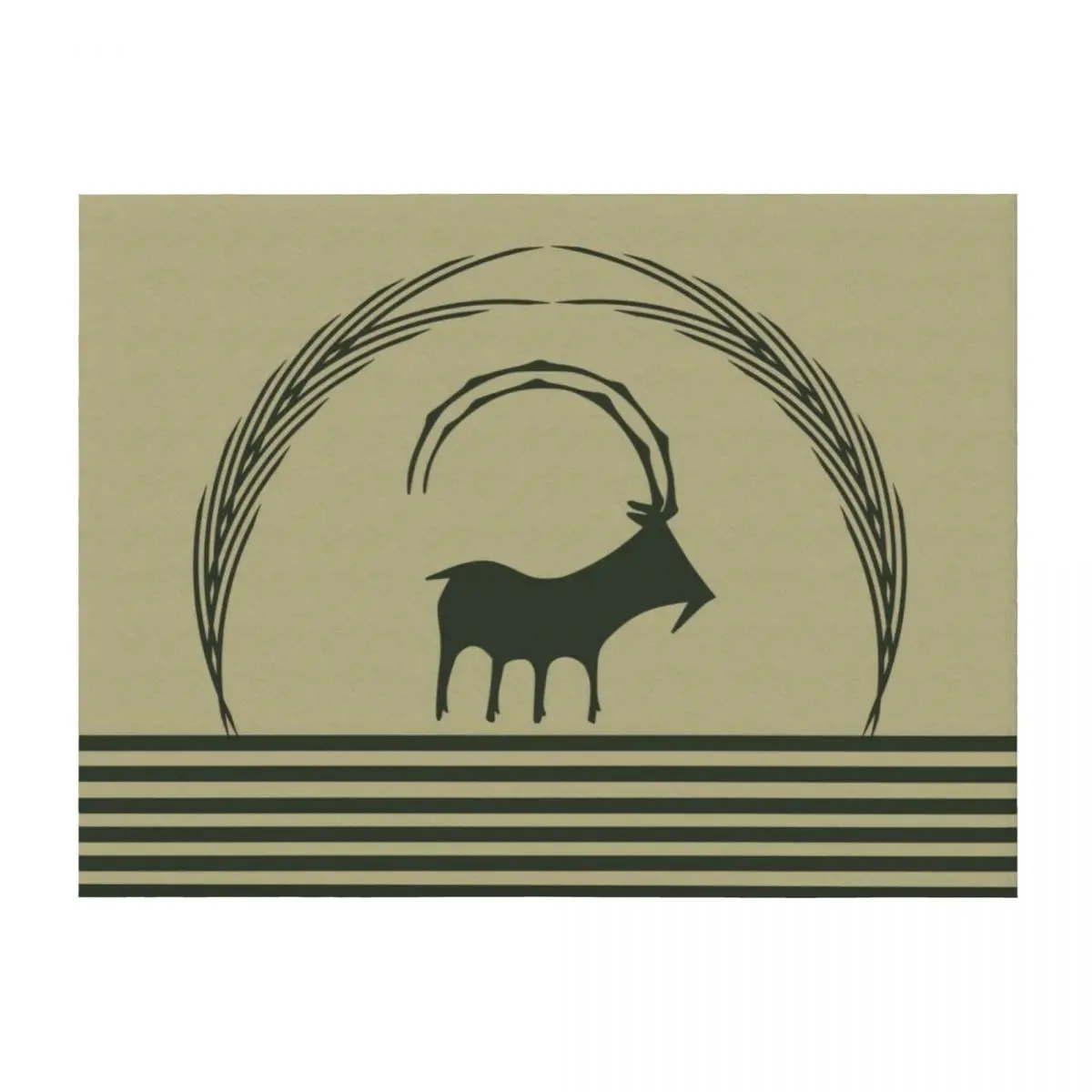 

Ancient Mountain Goat Throw Blanket Luxury Throw Decorative Sofas heavy to sleep funny gift Blankets