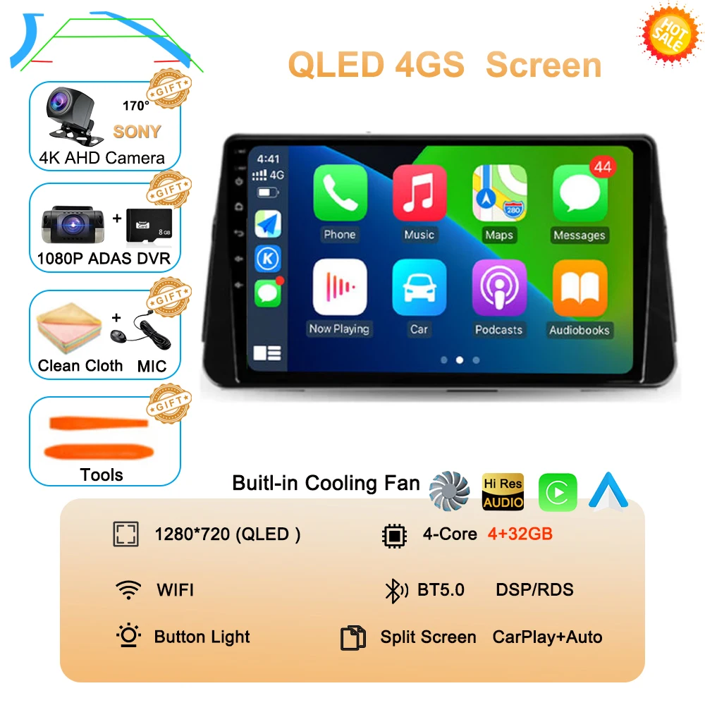 Android 16 Carplay Auto voor Nissan MICRA Kicks P15 2017 2018 2019 2020 2021 autoradio multimediaspeler navigatie stereo