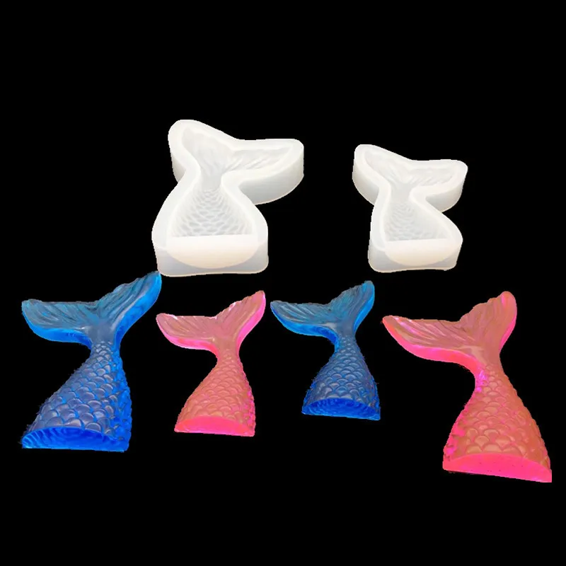 Resin Silicone Molds, Fish Tail Epoxy Resin Molds. Made of Silicone, Durable and Easy to Demold with a Super Mirror Finish.