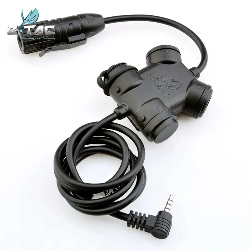 Imagem -04 - Ztac-z Tactical Airsoft Headphone Acessórios Silencer Headconjunto Rádio Ptt Adaptador Z130