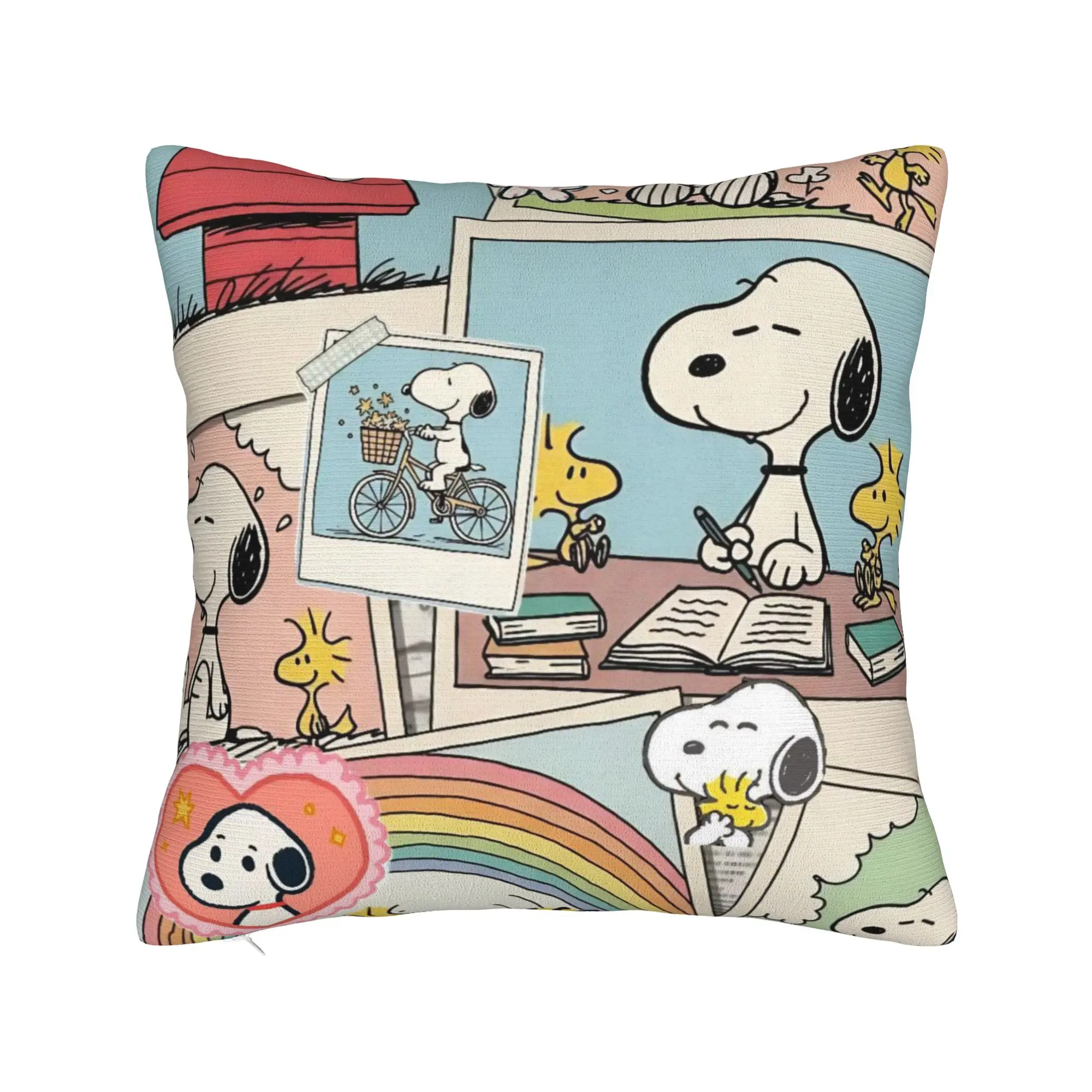 Lovely Dog S-Snoopys Pillowcase Polyester Cushion Cover Decorative  Pillow Case Cover Home Drop Shipping 45X45cm