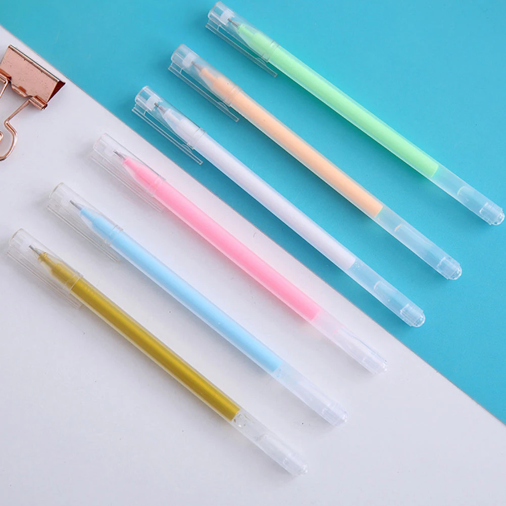 

12 Pcs Highlight Pen Stationery Fluorescent Mark Erasable Highlighters Student Supplies Colored Colorful Marker Pens Fine Tip
