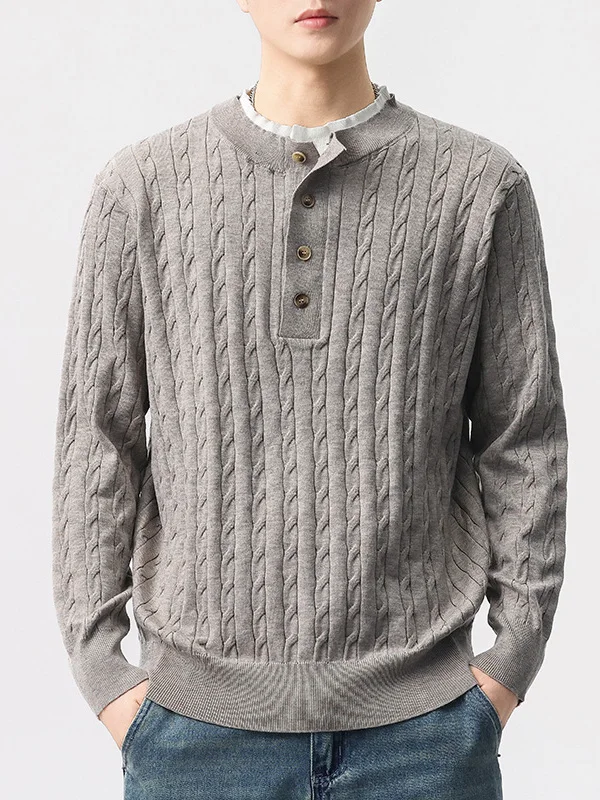 

Men's Soft Wool Blend Knitted Sweater Casual Sle Inner Wear Fake Two-Piece Loose Fit Long Sve round Ne Knitwear