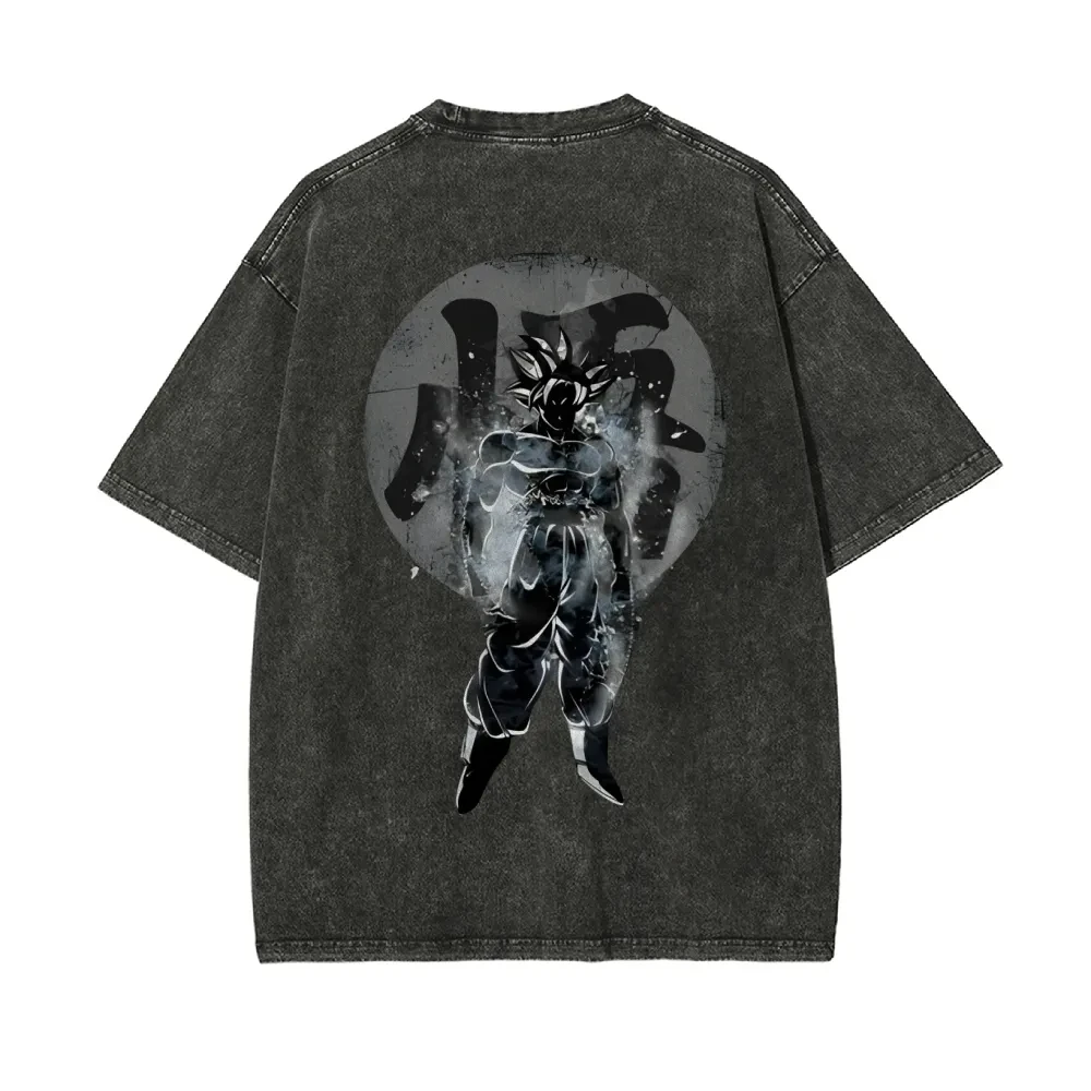 

Dragon Ball Printed Short Sleeve T-Shirt Casual Summer Wear Men's Street Clothing Men's T-Shirt Washed and Old Comfortable Pop