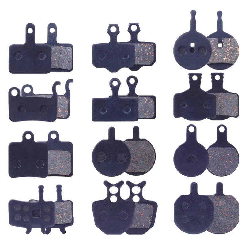 1 Pairs Organic Resin Bicycle Brake Pads Brass Fiber MTB Bike Hydraulic Brake Pads For Shimano SRAM AVID HAYES and Other Brakes