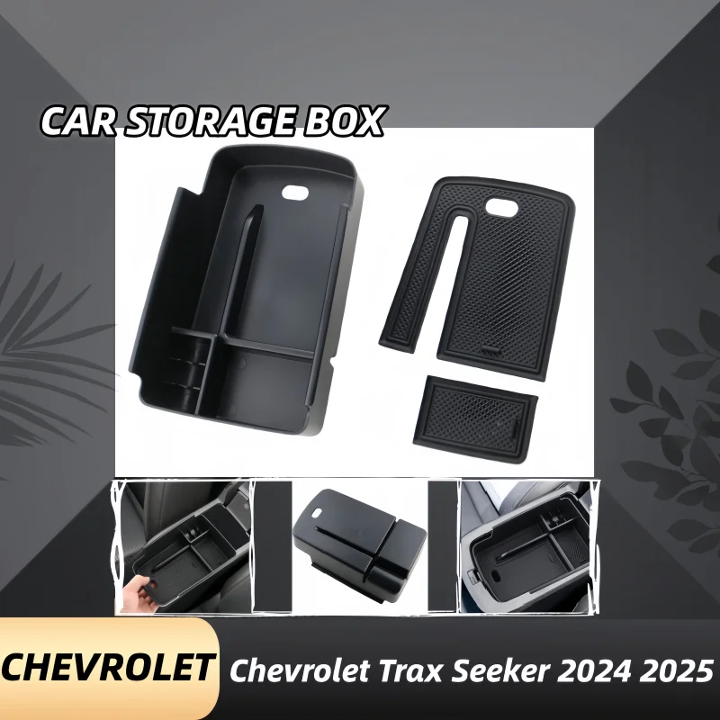 

Car Central Console Armrest Storage Box For Chevrolet Trax Seeker 2024 2025 Car Container Organizer Holder Tray Accessories