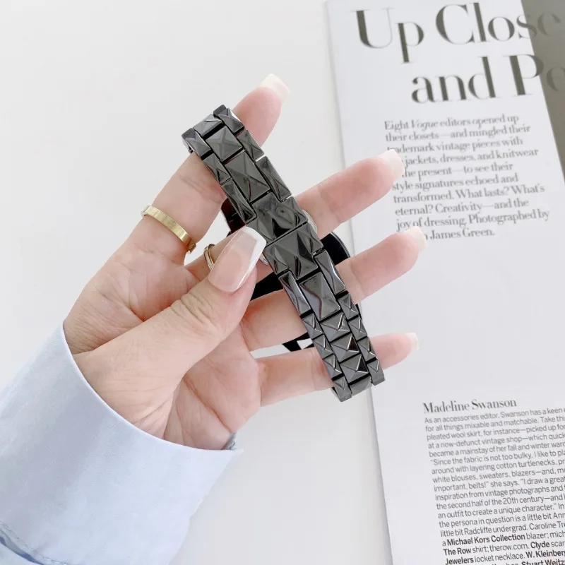 Ceramic Watch Bands 20 22mm for Samsung Galaxy Watch4 Classic 46mm 42 Strap for Watch 4 3 41mm 45 Bracelet For Huawei Watch GT 2