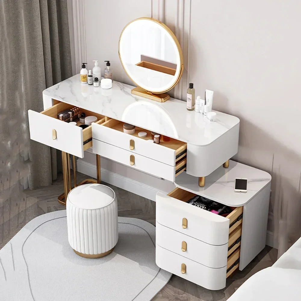 Organizers Storage Dressing Table Bedroom Beauty Nordic Vanity Dressing Luxury Multifunctional Home Furniture