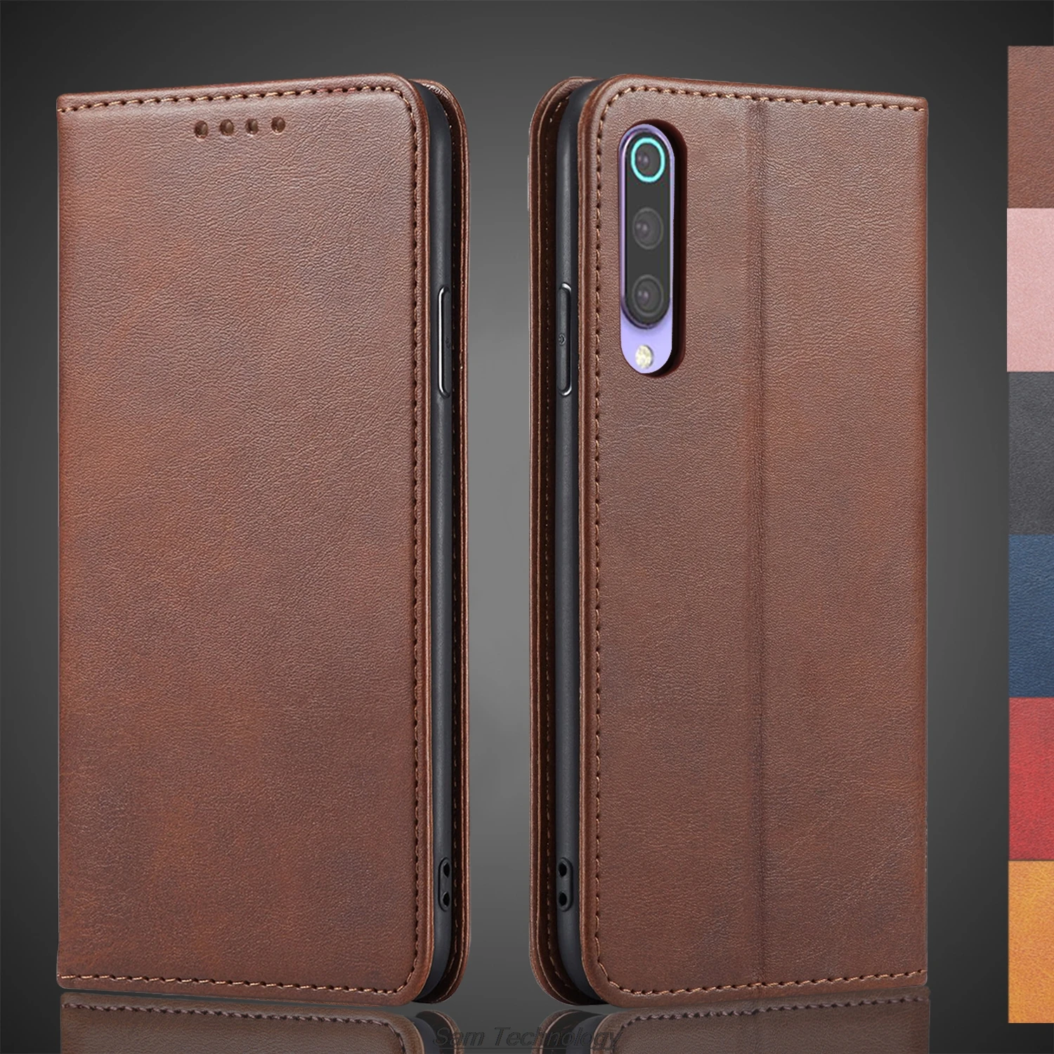 

Magnetic attraction Leather Case for Xiaomi Mi 9 SE / Xiaomi Mi 9SE Holster Flip Cover Case Wallet Phone Bags Capa Fundas Coque