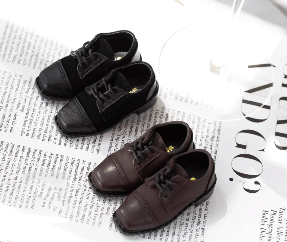 

SD/BJD/MSD 1/4 Male Black&Brown PU Leather BJD/SD Suit Shoes Model