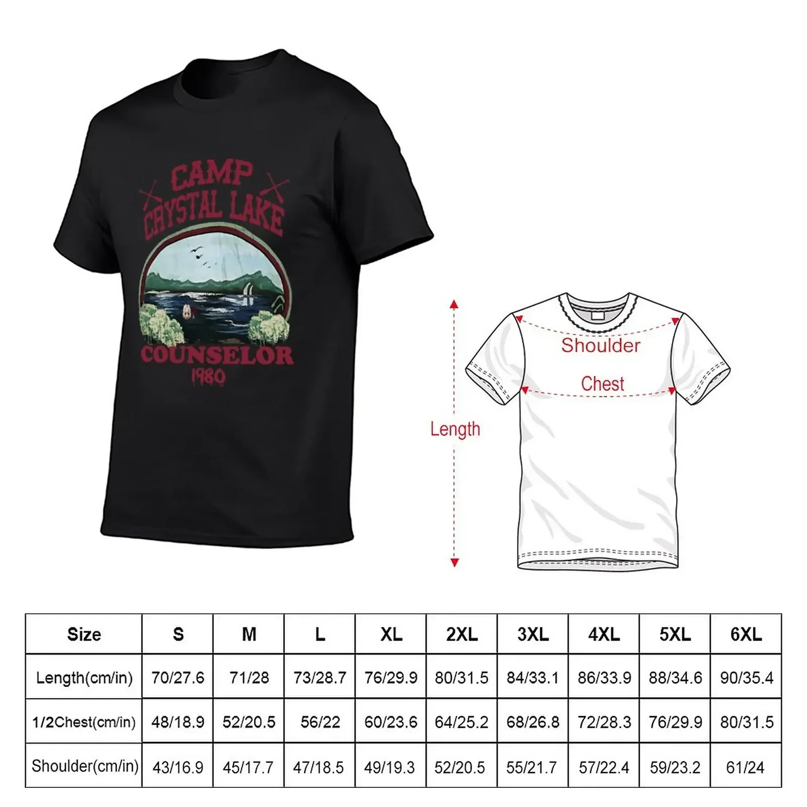 Camp Crystal Lake Counselor T-Shirt funnys summer top tees T-shirts for men cotton