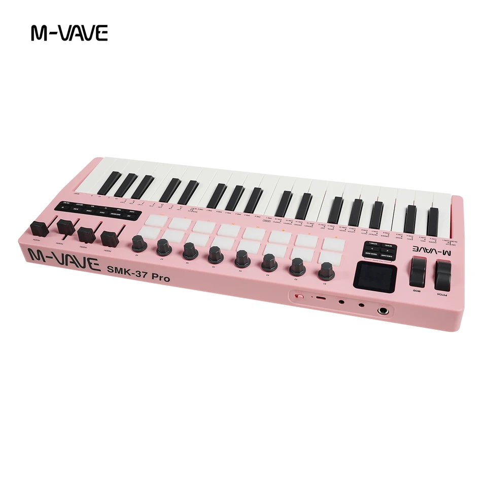 M-VAVE SMK-37 PRO 37 Key MIDI Keyboard Supports Wireless