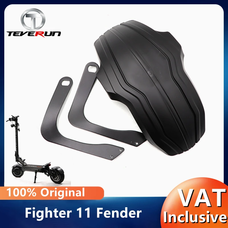 Original Fender with Bracket  for Teverun Fighter 11/11+ Fightersupreme Smart Electric Scooter Front  Rear Mudguard Accessories