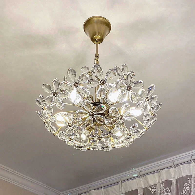 Потолочный светильник для спальни, дизайнерский хрустальный декоративный атмосферный светильник для комнаты