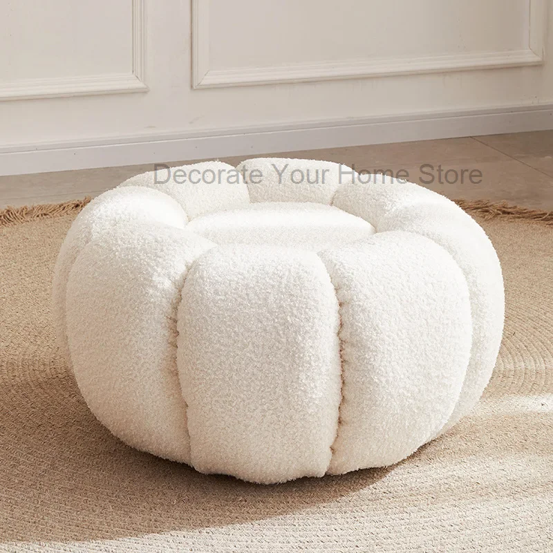 

Lazy Lamb Velvet Pumpkin Sofa Net Red Sofa Tatami Adult Simple Balcony Lounge Chair Reclining Can Rotate