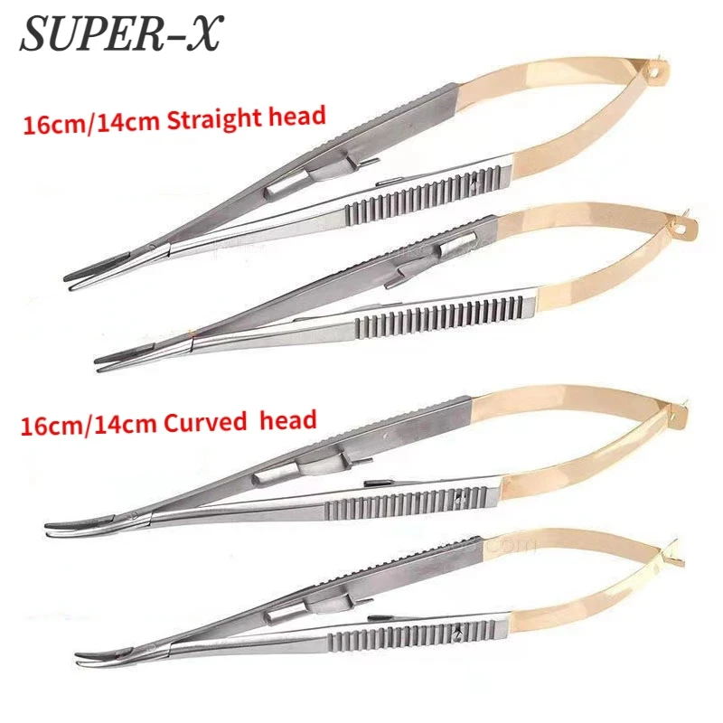 

14cm/16cm Surgical Pliers Dental Orthodontics Tools Castroviejo Needle Holders Dental Orthodontic Implant Forceps Dentist Tools