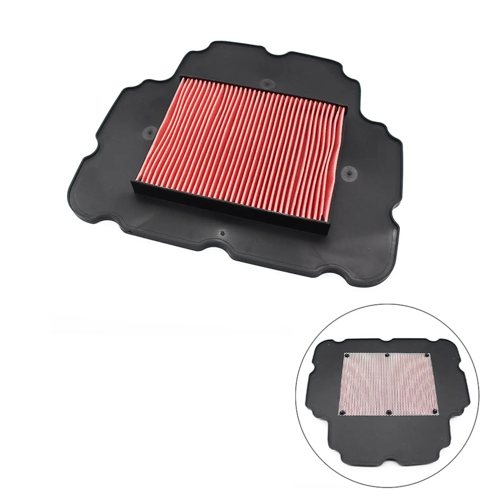 High Performance Air Filter Cleaner Universal Rectangular Red Panel for Honda 650 NT V 1998-2005