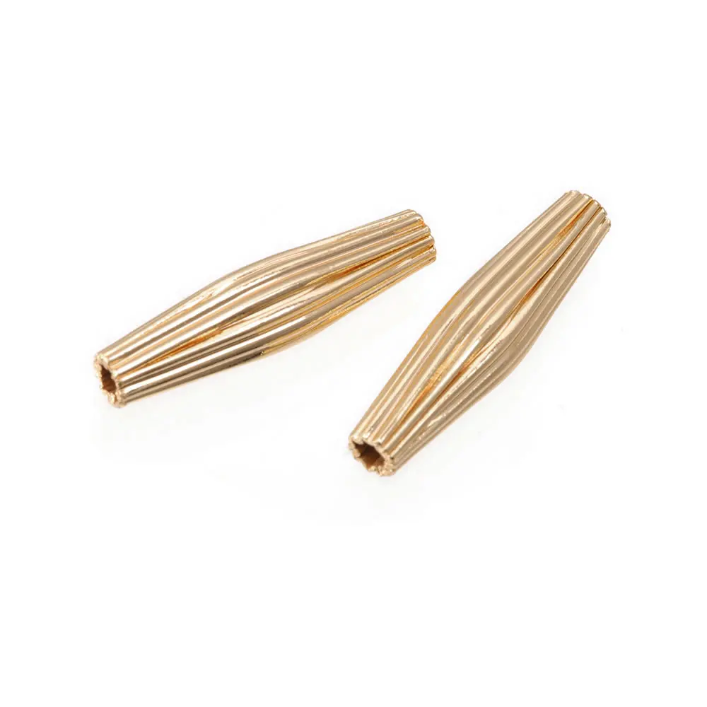 3 مللي متر 4 مللي متر 5 مللي متر 6 مللي متر 8 مللي متر 18K الذهب اللون النحاس الجولة اليقطين خزر عازل أساور الخرز Diy بها بنفسك صنع المجوهرات اكسسوارات #6