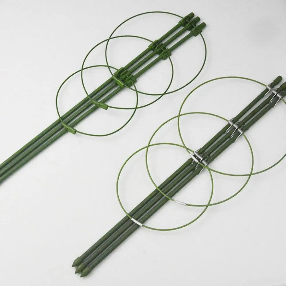 1 Set Plastic Durable Green Garden Supplies Potted Support Frame Climbing Vine Rack Decorative Trellis Bracket Tomato Cage