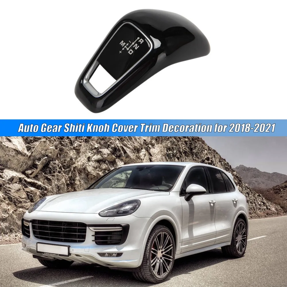 Auto Gear Shift Knob Cover Trim Decoration for-Porsche Cayenne 2018-2021