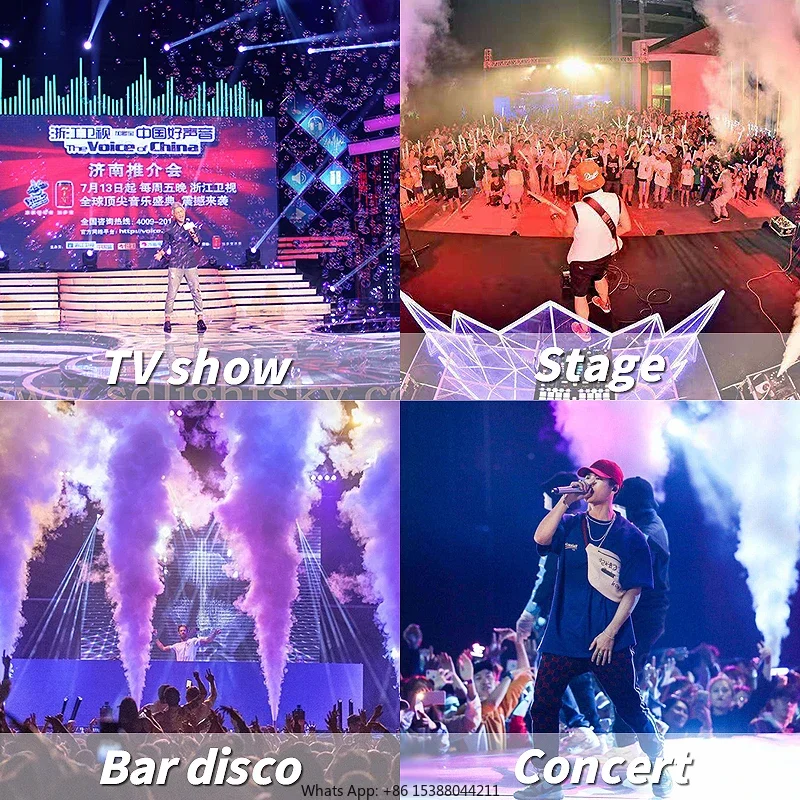 SHTX High Power 3000w RGB Vertical Smoke Machine For Dj Stage Smoke Effect Equipment Up Spray LED Air Column Fog Machines Dmx512