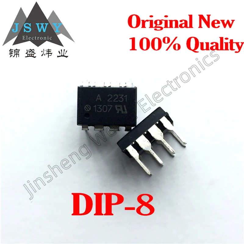 5PCS Free Shipping HCPL-2231-000E HCPL-2231 Silkscreen A2231 Direct DIP-8 Optocoupler Optocoupler Chip Fast delivery